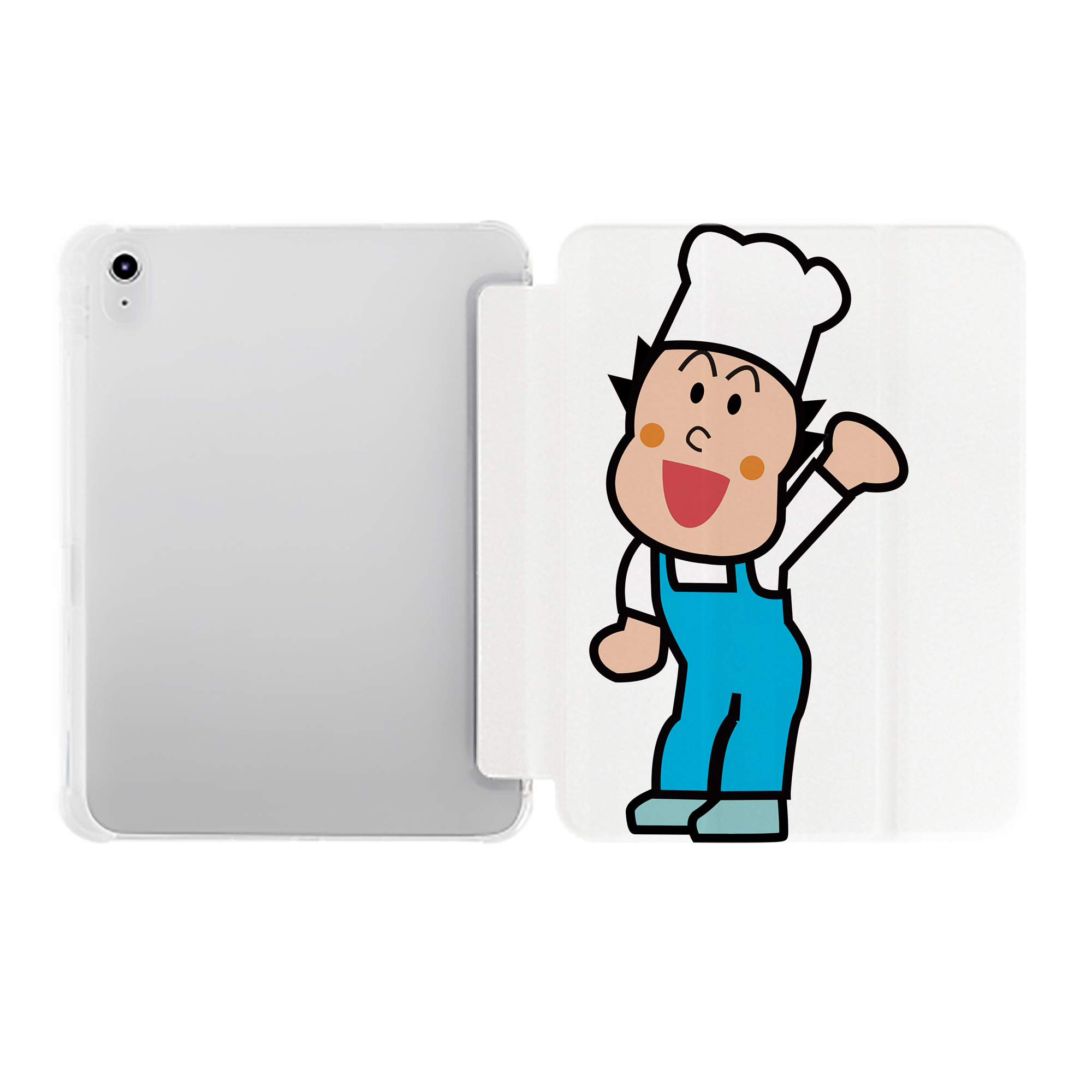 （画像用） アンパンマン Anpanman IPad ケース ペン収納付き 三つ折りスタンド PUレザー×シリコン 対応機種9.5/10.5/10.9インチ